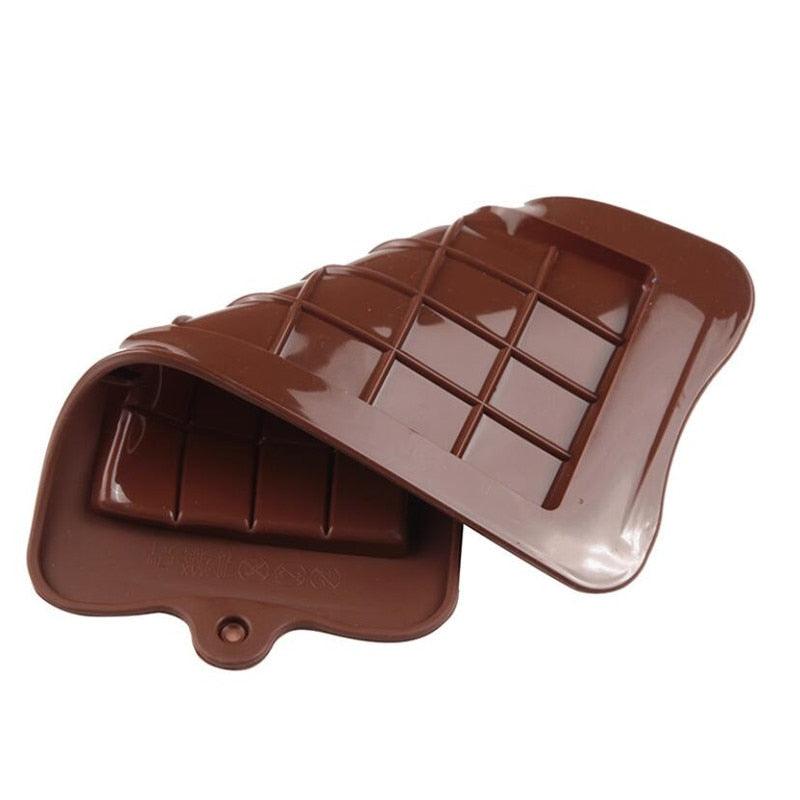 Moule carré en silicone pour chocolat, gâteau, savon, glaçons, pâtisserie, décoration de gâteaux, fondant, café, bonbons, chocolat en morceaux