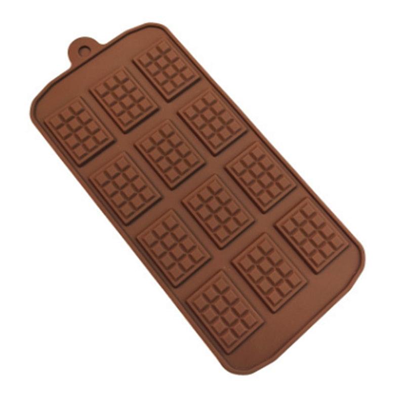 Moule carré en silicone pour chocolat, gâteau, savon, glaçons, pâtisserie, décoration de gâteaux, fondant, café, bonbons, chocolat en morceaux