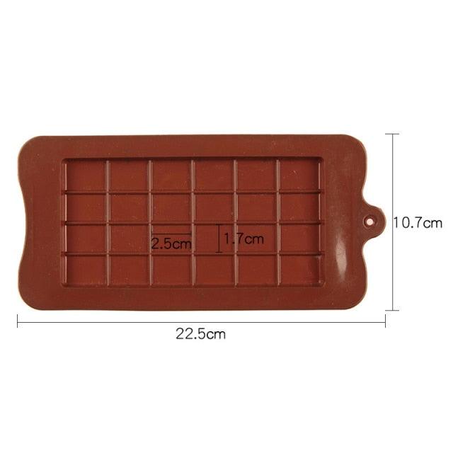 Moule carré en silicone pour chocolat, gâteau, savon, glaçons, pâtisserie, décoration de gâteaux, fondant, café, bonbons, chocolat en morceaux