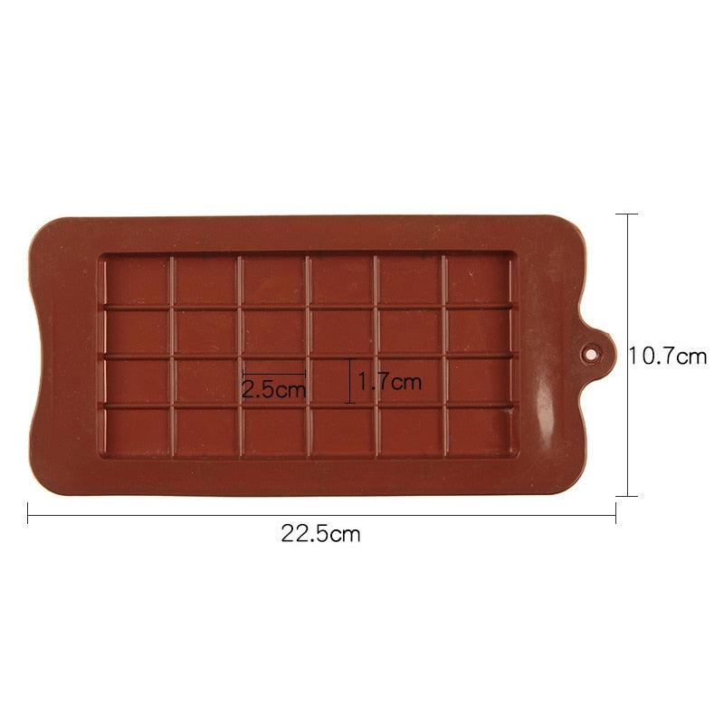 Moule carré en silicone pour chocolat, gâteau, savon, glaçons, pâtisserie, décoration de gâteaux, fondant, café, bonbons, chocolat en morceaux