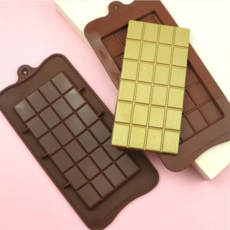 Moule carré en silicone pour chocolat, gâteau, savon, glaçons, pâtisserie, décoration de gâteaux, fondant, café, bonbons, chocolat en morceaux