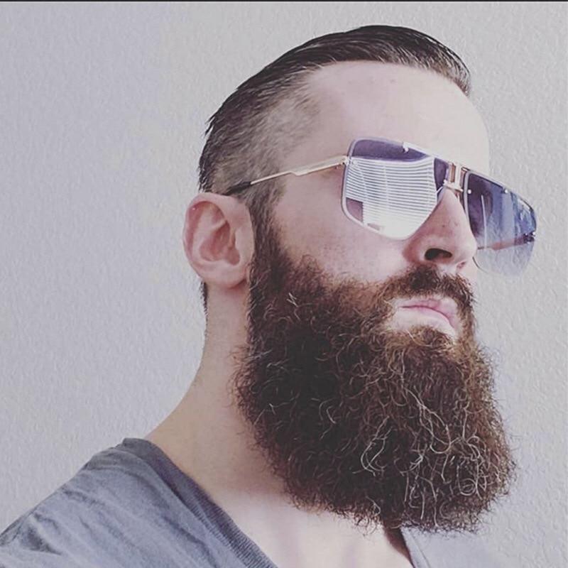 Lunettes de soleil carrées pour hommes, classiques, surdimensionnées, pour hommes et femmes, nouveau style streetwear à la mode, lunettes de soleil sans monture, nouvelles lunettes de soleil carrées populaires pour hommes et femmes