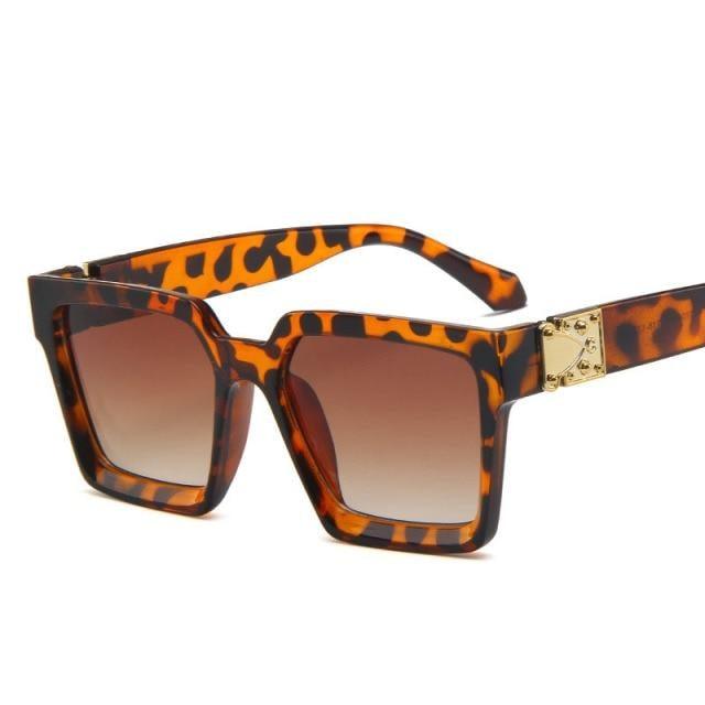 Lunettes de soleil carrées pour femmes, lunettes de soleil de luxe pour femmes, lunettes de soleil carrées en métal, Punk Rock, Hip hop, lunettes hommes femmes, lunettes de soleil de créateur de haute qualité pour hommes, nouveau design décent.