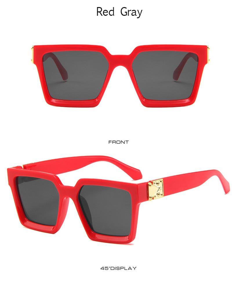 Lunettes de soleil carrées pour femmes, lunettes de soleil de luxe pour femmes, lunettes de soleil carrées en métal, Punk Rock, Hip hop, lunettes hommes femmes, lunettes de soleil de créateur de haute qualité pour hommes, nouveau design décent.