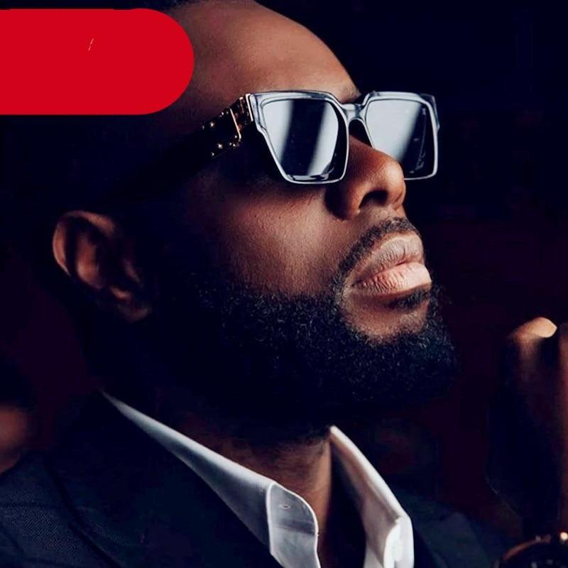 Lunettes de soleil carrées pour femmes, lunettes de soleil de luxe pour femmes, lunettes de soleil carrées en métal, Punk Rock, Hip hop, lunettes hommes femmes, lunettes de soleil de créateur de haute qualité pour hommes, nouveau design décent.