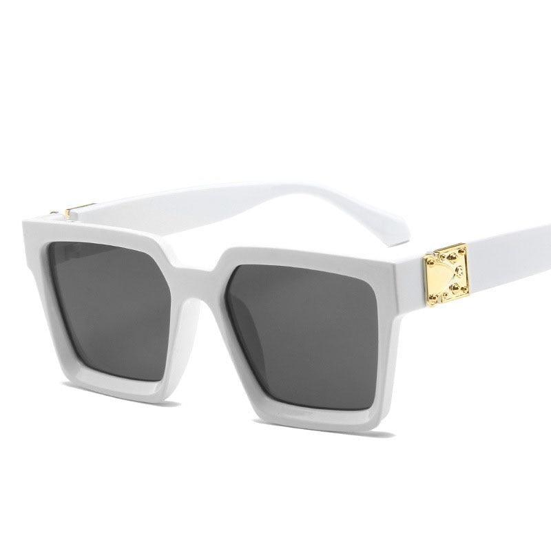 Lunettes de soleil carrées pour femmes, lunettes de soleil de luxe pour femmes, lunettes de soleil carrées en métal, Punk Rock, Hip hop, lunettes hommes femmes, lunettes de soleil de créateur de haute qualité pour hommes, nouveau design décent.