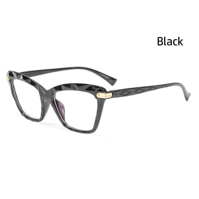 Lunettes de lecture carrées pour femmes, monture en cristal multi-sections, lunettes d'ordinateur optiques, lunettes de lecture au design carré pour femmes, lunettes de lecture d'ordinateur anti-lumière bleue pour hommes et femmes