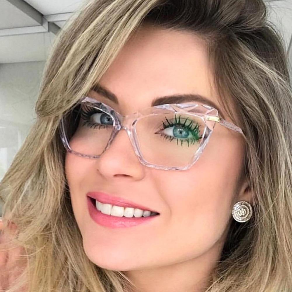Lunettes de lecture carrées pour femmes, monture en cristal multi-sections, lunettes d'ordinateur optiques, lunettes de lecture au design carré pour femmes, lunettes de lecture d'ordinateur anti-lumière bleue pour hommes et femmes