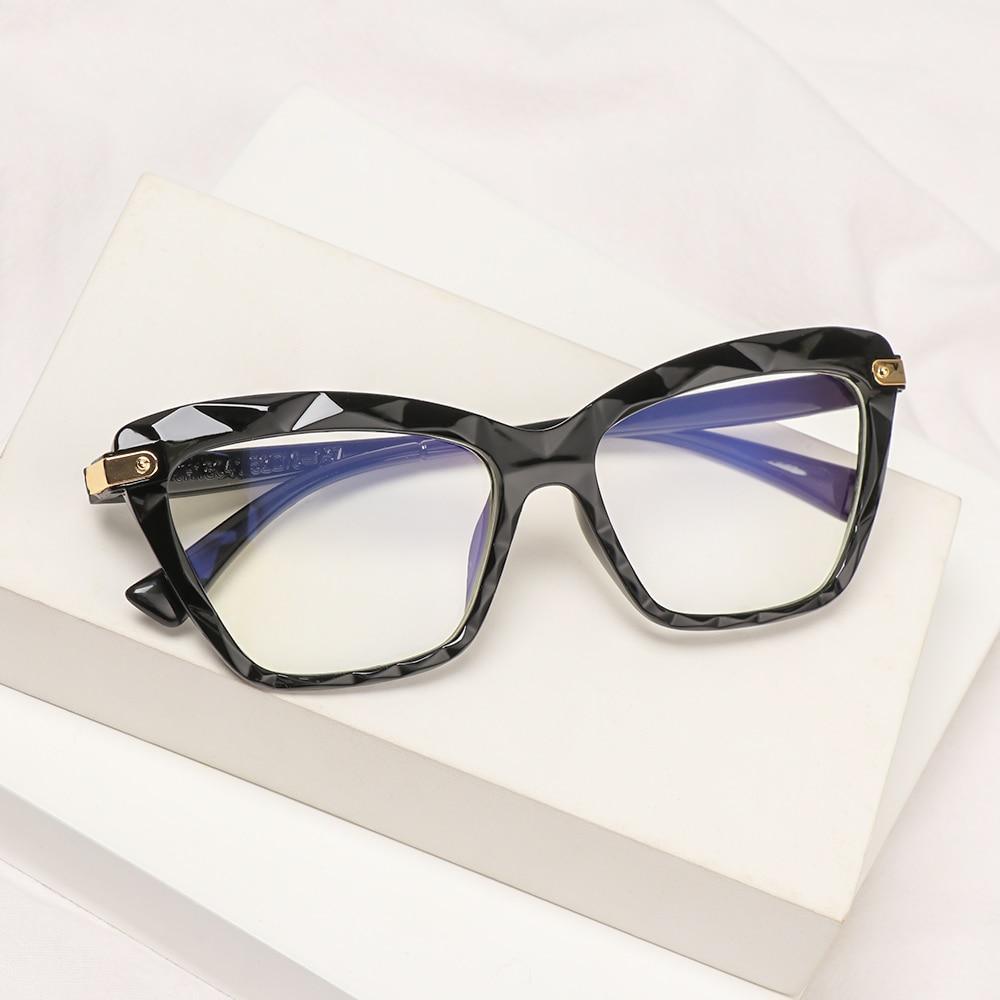 Lunettes de lecture carrées pour femmes, monture en cristal multi-sections, lunettes d'ordinateur optiques, lunettes de lecture au design carré pour femmes, lunettes de lecture d'ordinateur anti-lumière bleue pour hommes et femmes