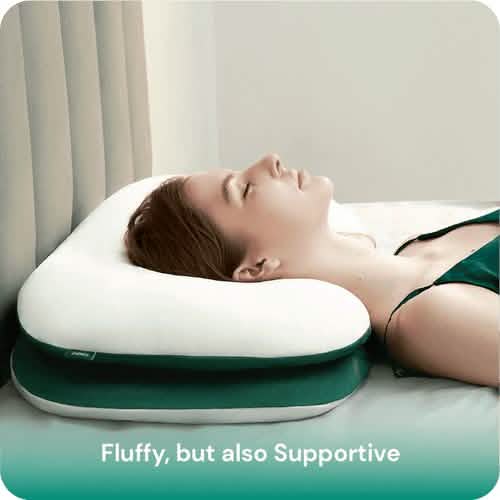 Oreiller superposable à double épaisseur Balance, hauteur réglable, convenant à toutes les positions de sommeil