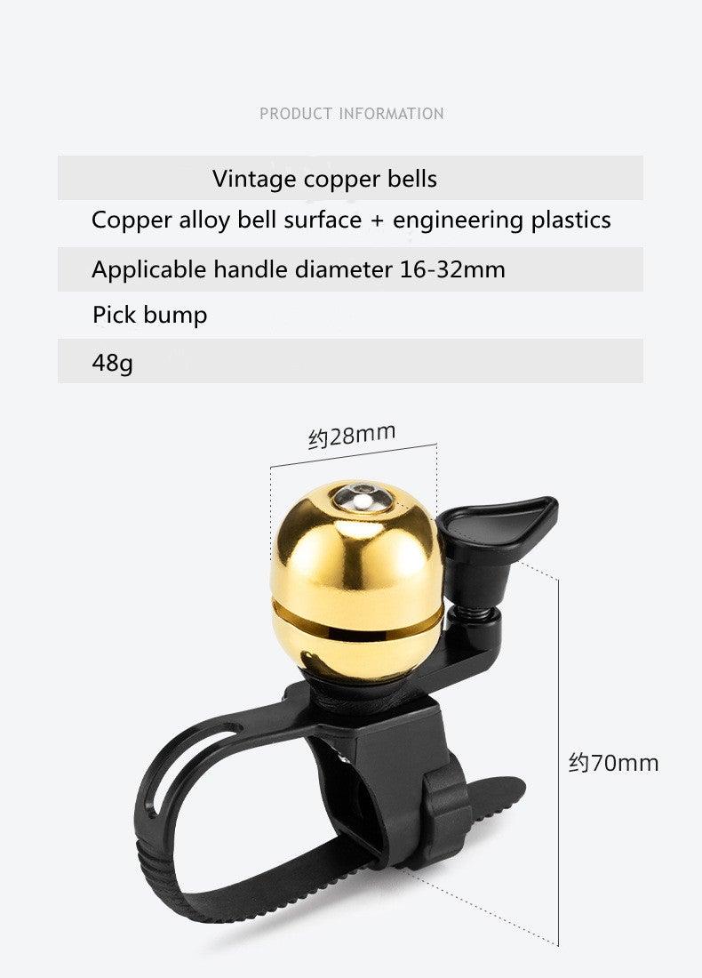 Sonnette de vélo en acier inoxydable, avertisseur sonore, cloche de guidon ordinaire, son clair, sonnette d'alarme de sécurité pour vélo avec plaque de verrouillage de montage, sonnette de vélo classique pour vélo de route, VTT, sport