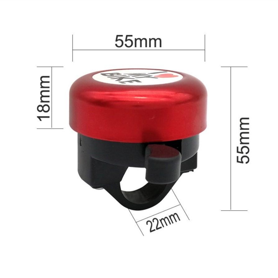 Sonnette de vélo en acier inoxydable, avertisseur sonore, cloche de guidon ordinaire, son clair, sonnette d'alarme de sécurité pour vélo avec plaque de verrouillage de montage, sonnette de vélo classique pour vélo de route, VTT, sport