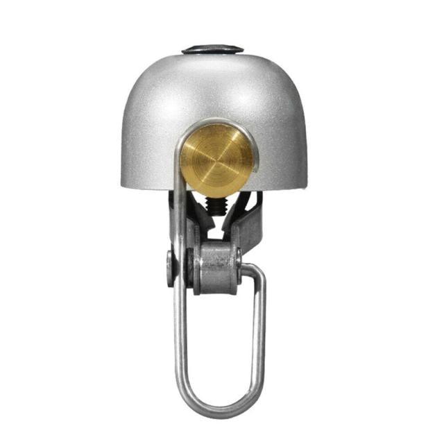 Sonnette de vélo en acier inoxydable, avertisseur sonore, cloche de guidon ordinaire, son clair, sonnette d'alarme de sécurité pour vélo avec plaque de verrouillage de montage, sonnette de vélo classique pour vélo de route, VTT, sport