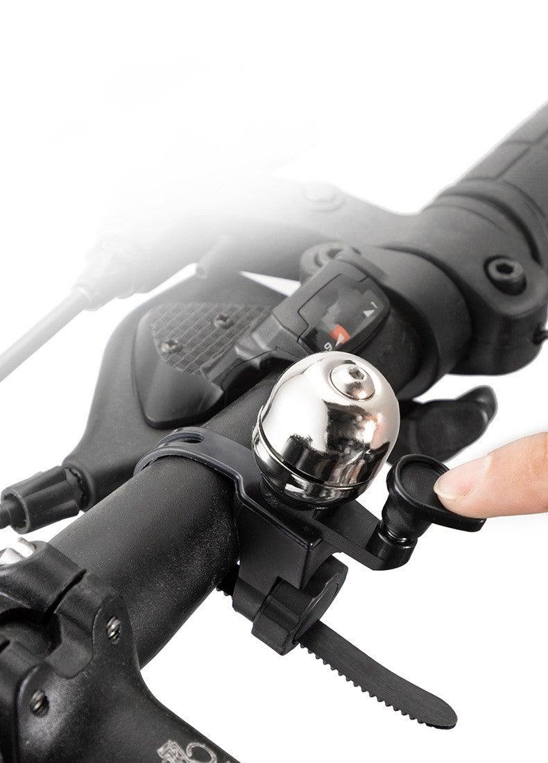 Sonnette de vélo en acier inoxydable, avertisseur sonore, cloche de guidon ordinaire, son clair, sonnette d'alarme de sécurité pour vélo avec plaque de verrouillage de montage, sonnette de vélo classique pour vélo de route, VTT, sport