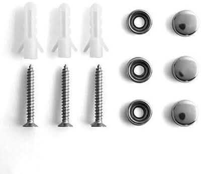 Support mural en acier inoxydable de 24 po avec 8 crochets - Argent
