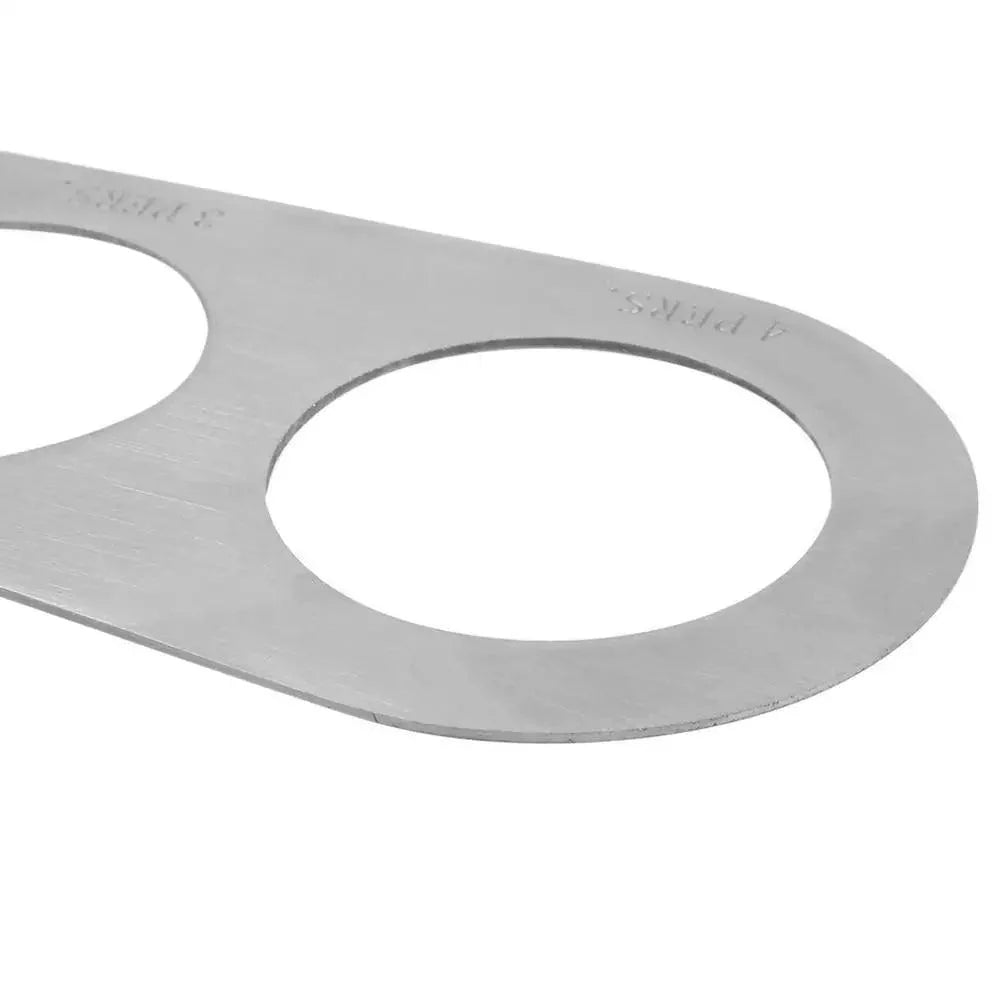 Acier inoxydable 4 trous cuisine pâtes mesureur outils de mesure rapide de spaghettis accessoires de cuisine