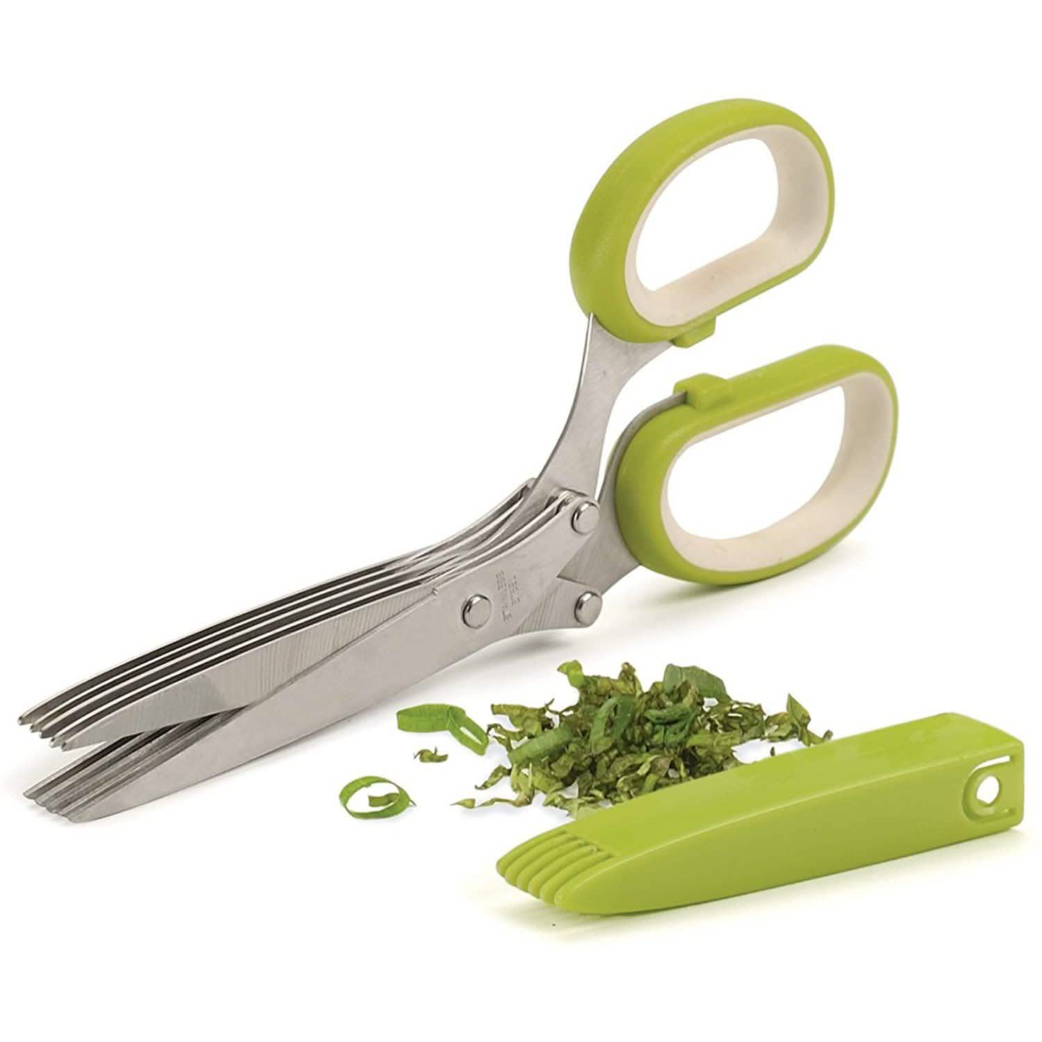 Ciseaux à herbes en acier inoxydable à 5 lames
