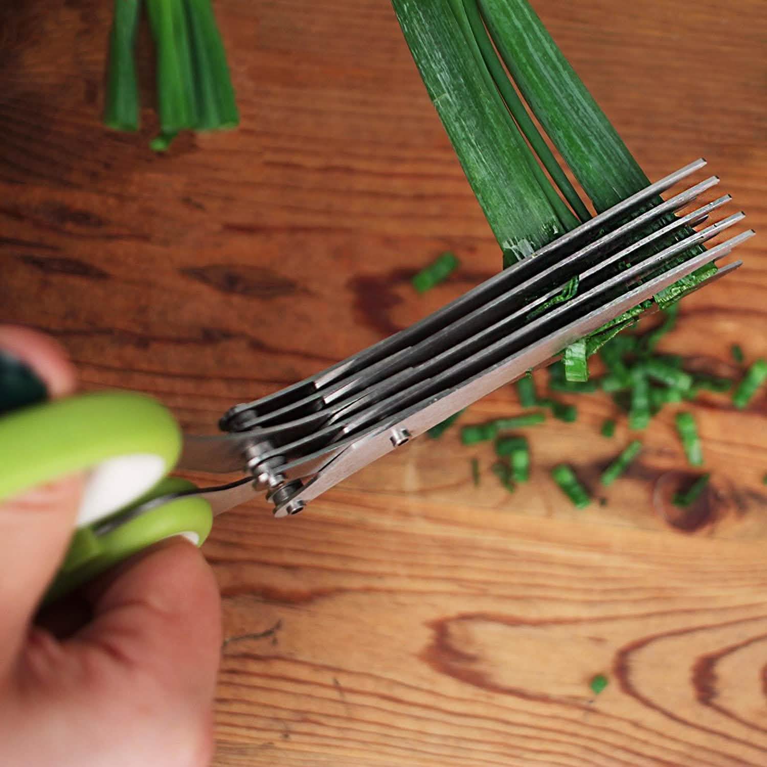 Ciseaux à herbes en acier inoxydable à 5 lames