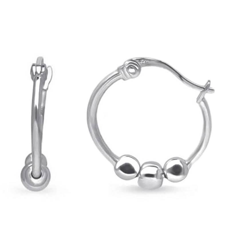 Boucles d'oreilles créoles en acier inoxydable