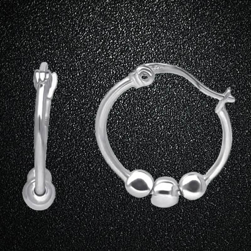 Boucles d'oreilles créoles en acier inoxydable