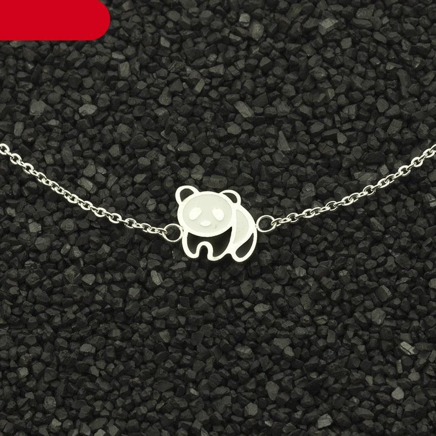 Acier Inoxydable Or Mignon Panda Manchette Bracelet Femmes Mode Bijoux Breloque Animal Panda Bracelet Pour Femmes Argent Sterling Panda Bracelets Mignons Bijoux Animaux Cadeaux Pour Femmes Filles