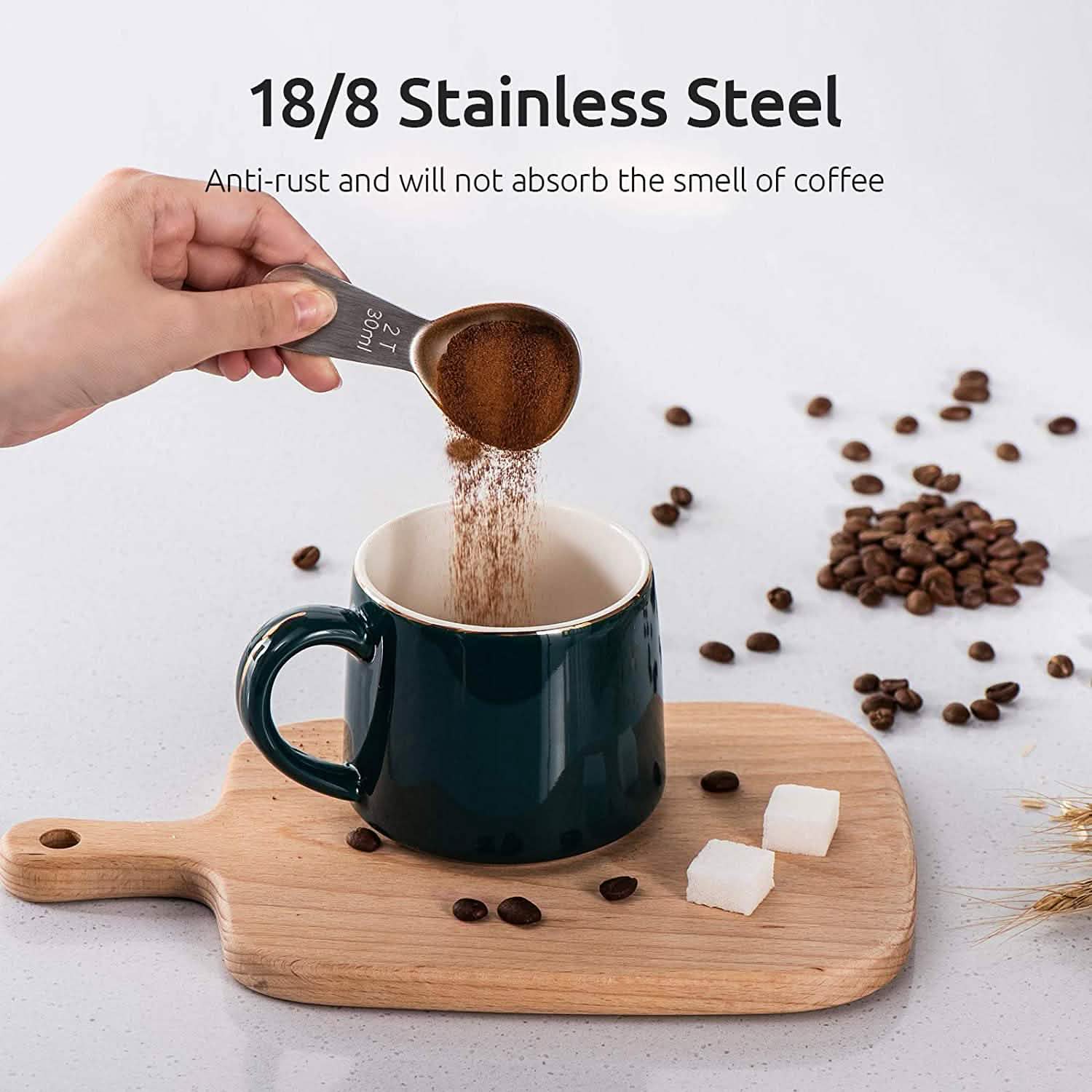 Cuillère à mesurer à café en acier inoxydable