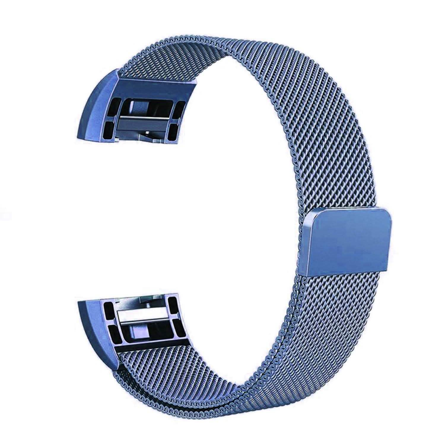 Bracelet milanais en acier inoxydable pour Fitbit Charge 2