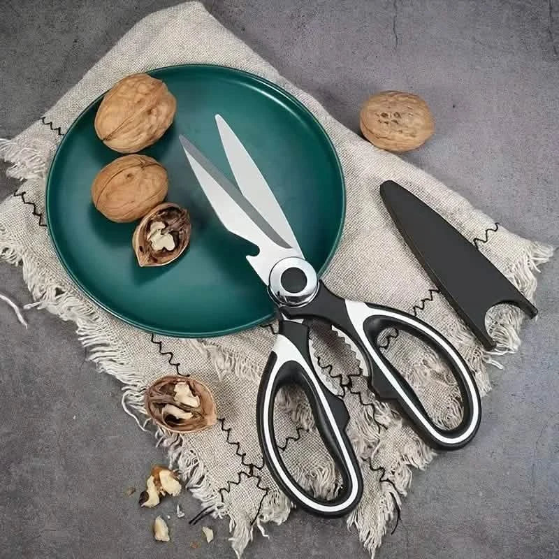 Ciseaux de cuisine multifonctionnels en acier inoxydable