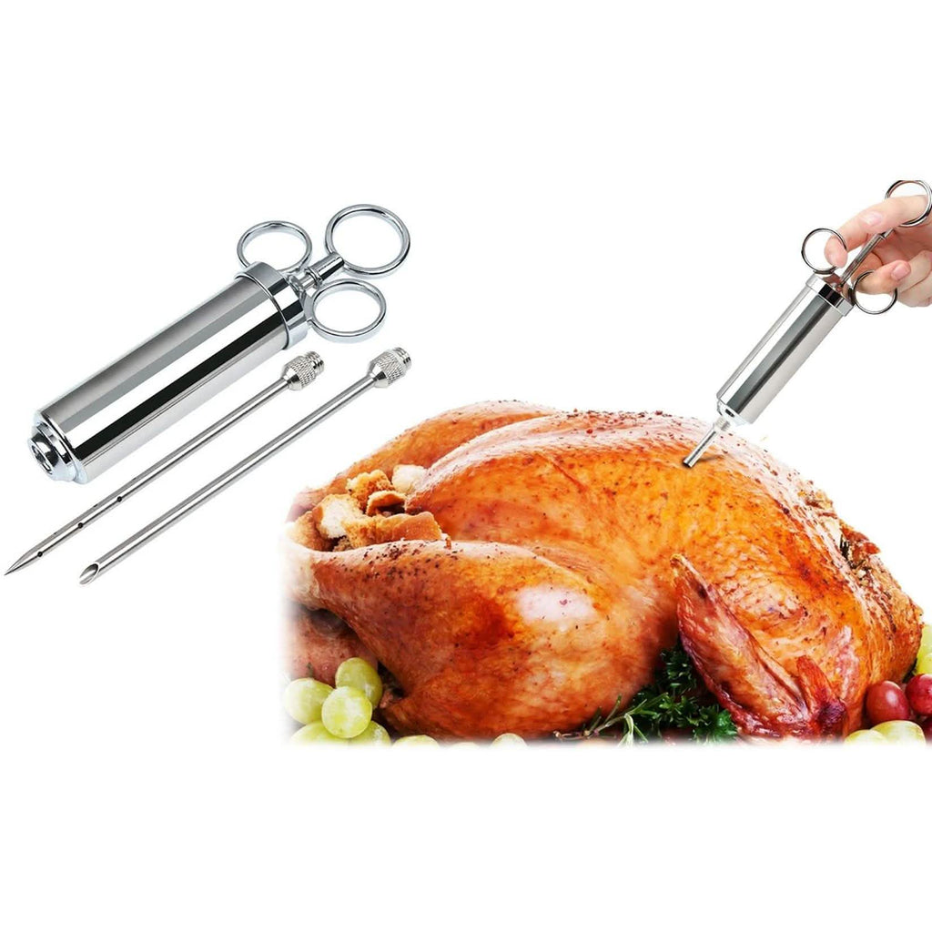 Injecteur d'assaisonnement pour dinde et viande en acier inoxydable