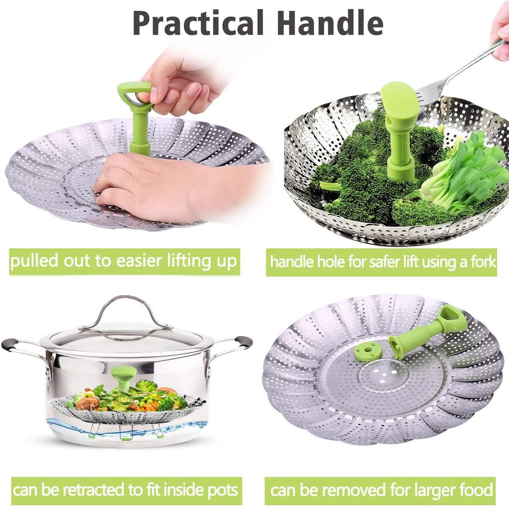 Panier vapeur en acier inoxydable pour légumes