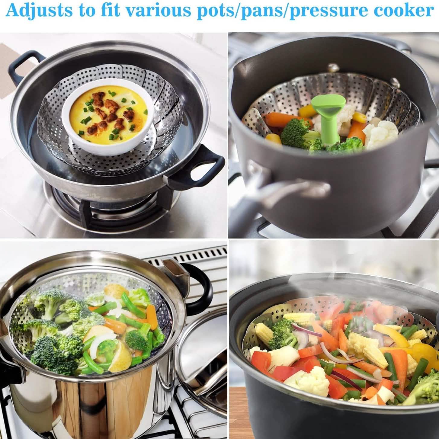Panier vapeur en acier inoxydable pour légumes