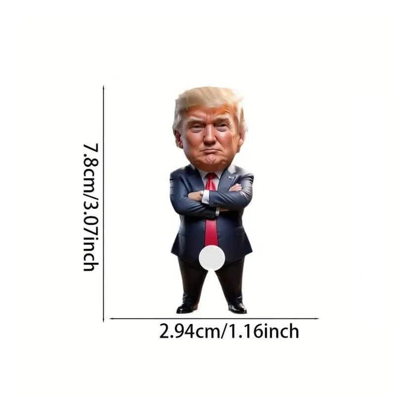 Ornement en acrylique représentant Trump, décoration à suspendre pour sapin de Noël