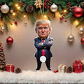 Ornement en acrylique représentant Trump, décoration à suspendre pour sapin de Noël