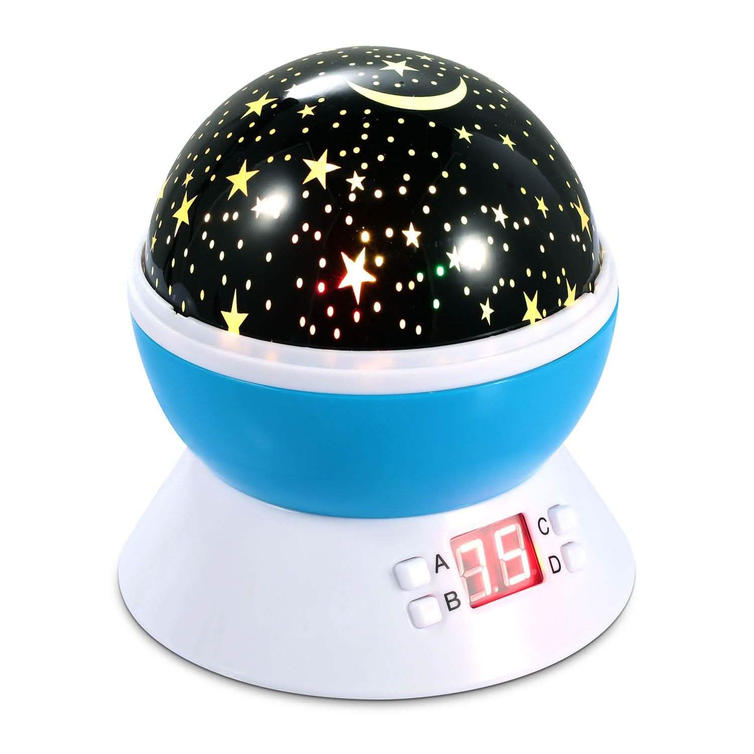 Projecteur LED Étoiles et Lune Veilleuse Enfant