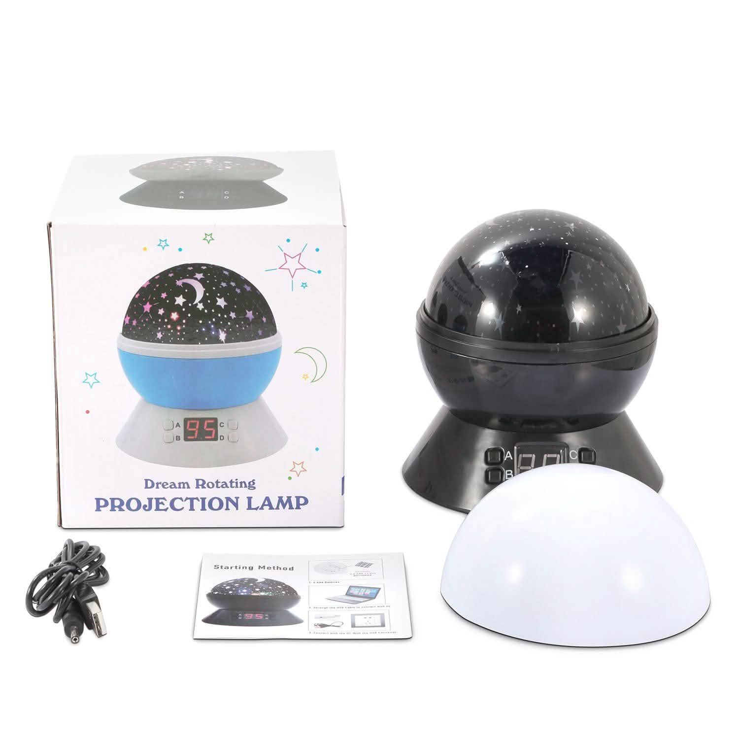 Projecteur LED Étoiles et Lune Veilleuse Enfant