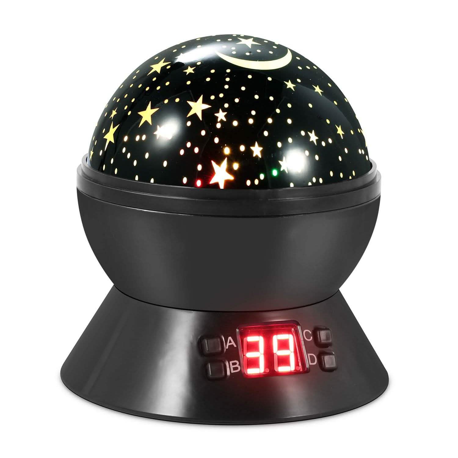 Projecteur LED Étoiles et Lune Veilleuse Enfant