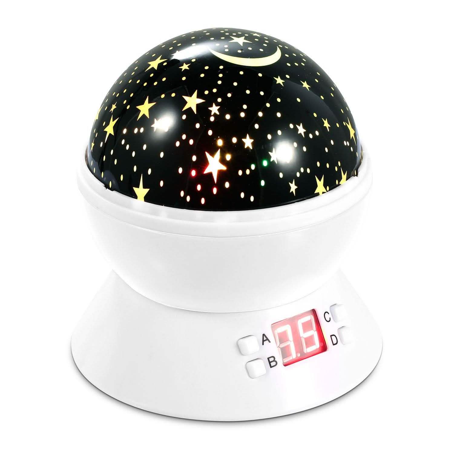 Projecteur LED Étoiles et Lune Veilleuse Enfant
