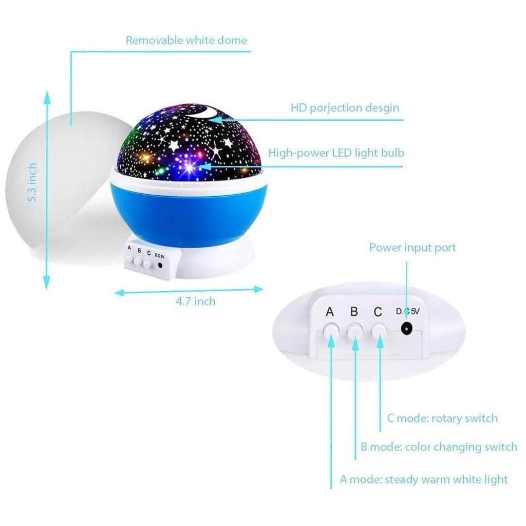Projecteur veilleuse étoiles pour enfants