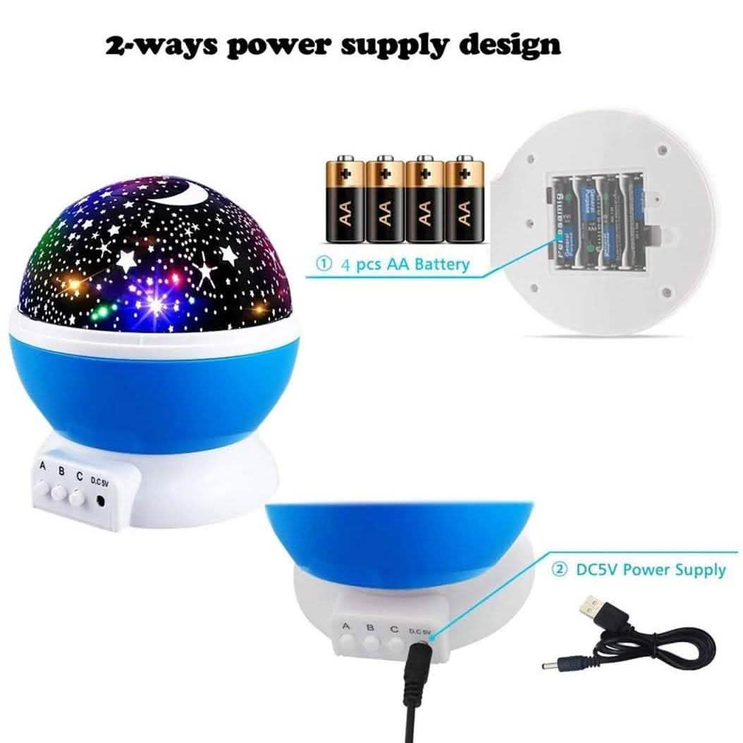 Projecteur veilleuse étoiles pour enfants