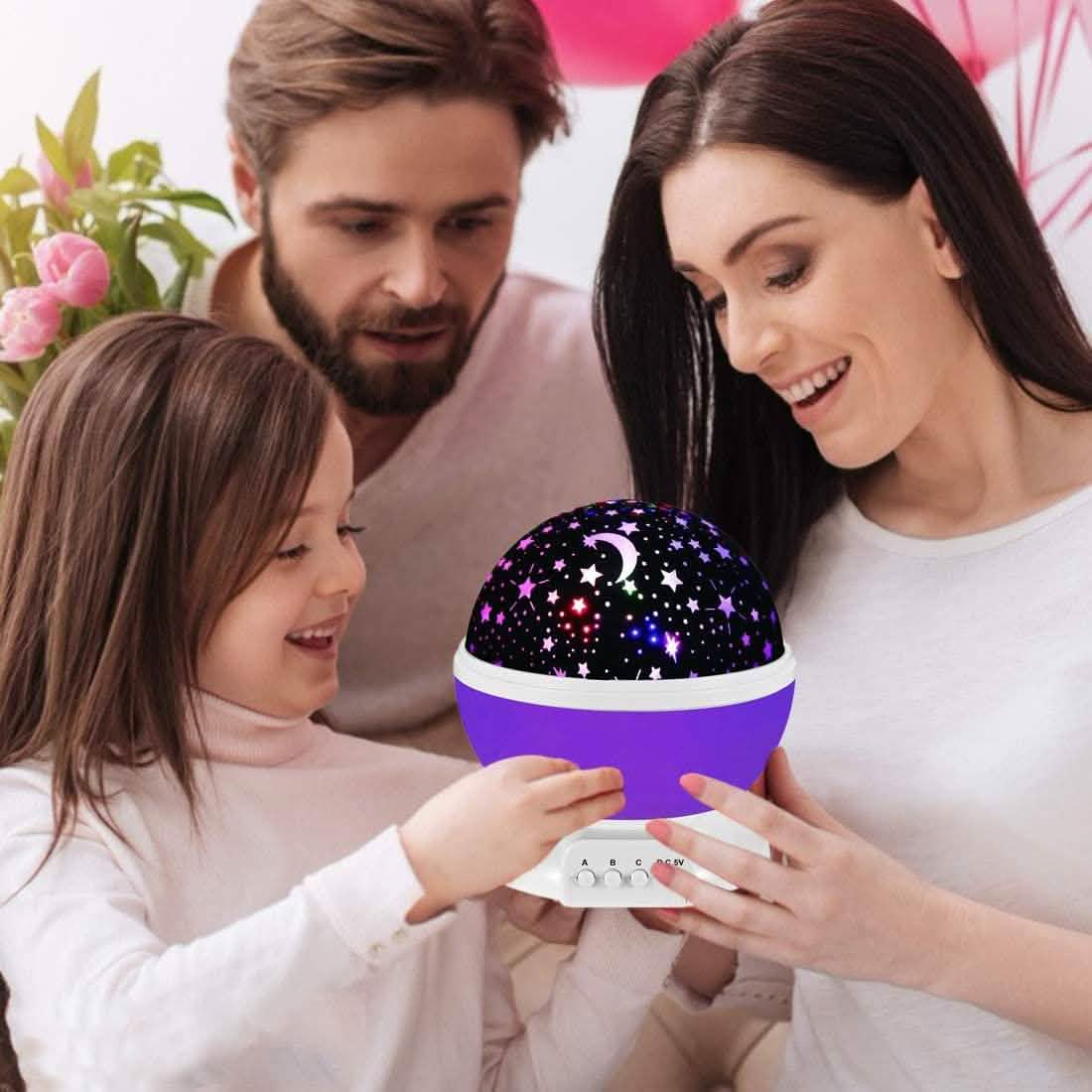 Projecteur veilleuse étoiles pour enfants