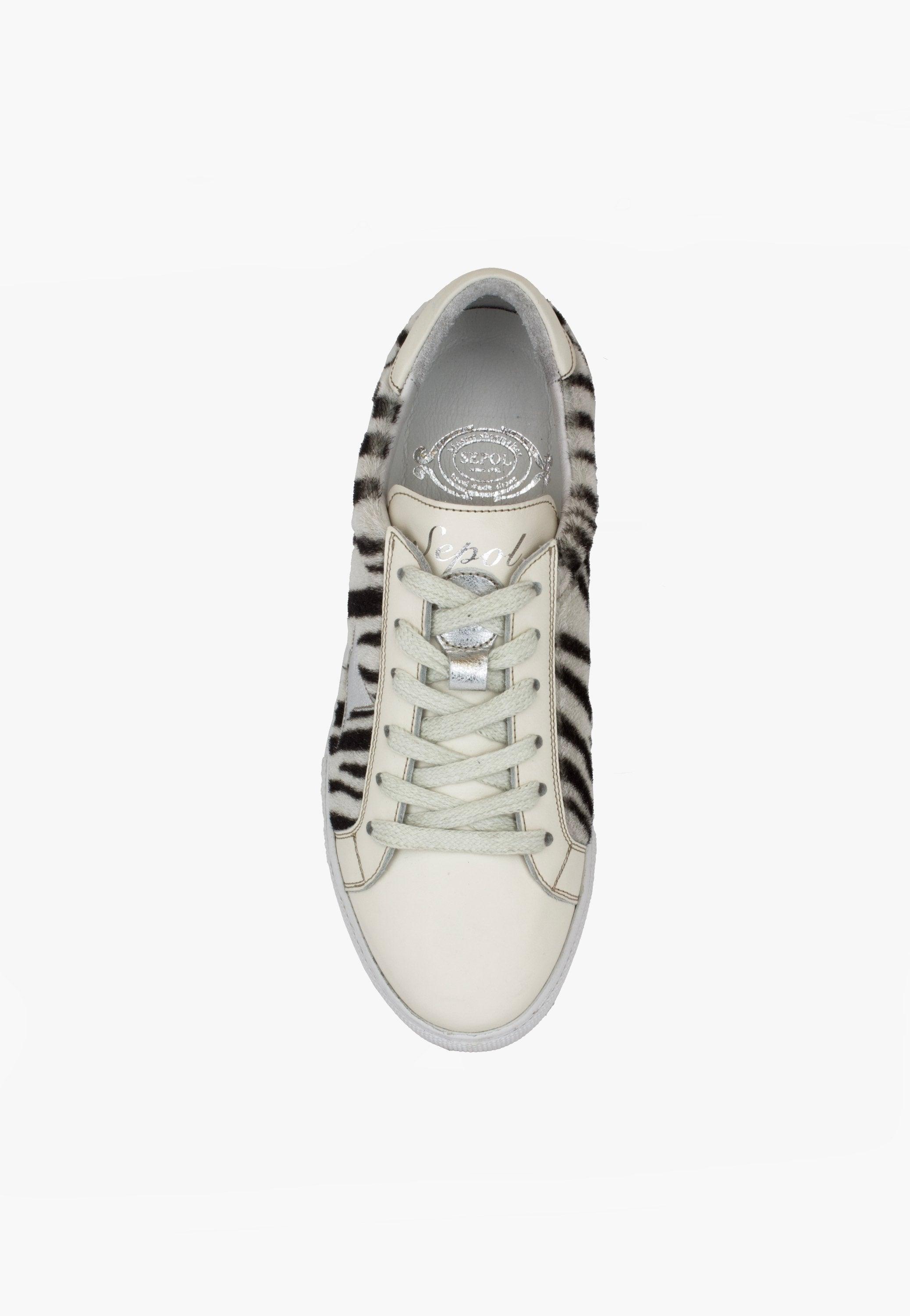 Sepol Women's Star Sneaker Zebra