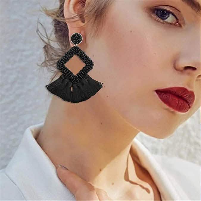 Boucles d'oreilles pendantes bohèmes audacieuses