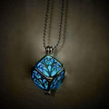 Collier Pendentif Fée Magique Steampunk Lumineux Dans Le Noir