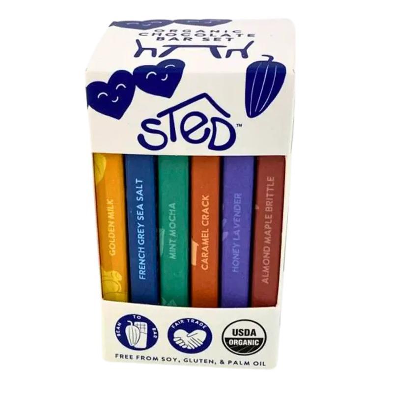 Sted Chocolate - Coffret de tablettes de chocolat artisanales (6 pièces)