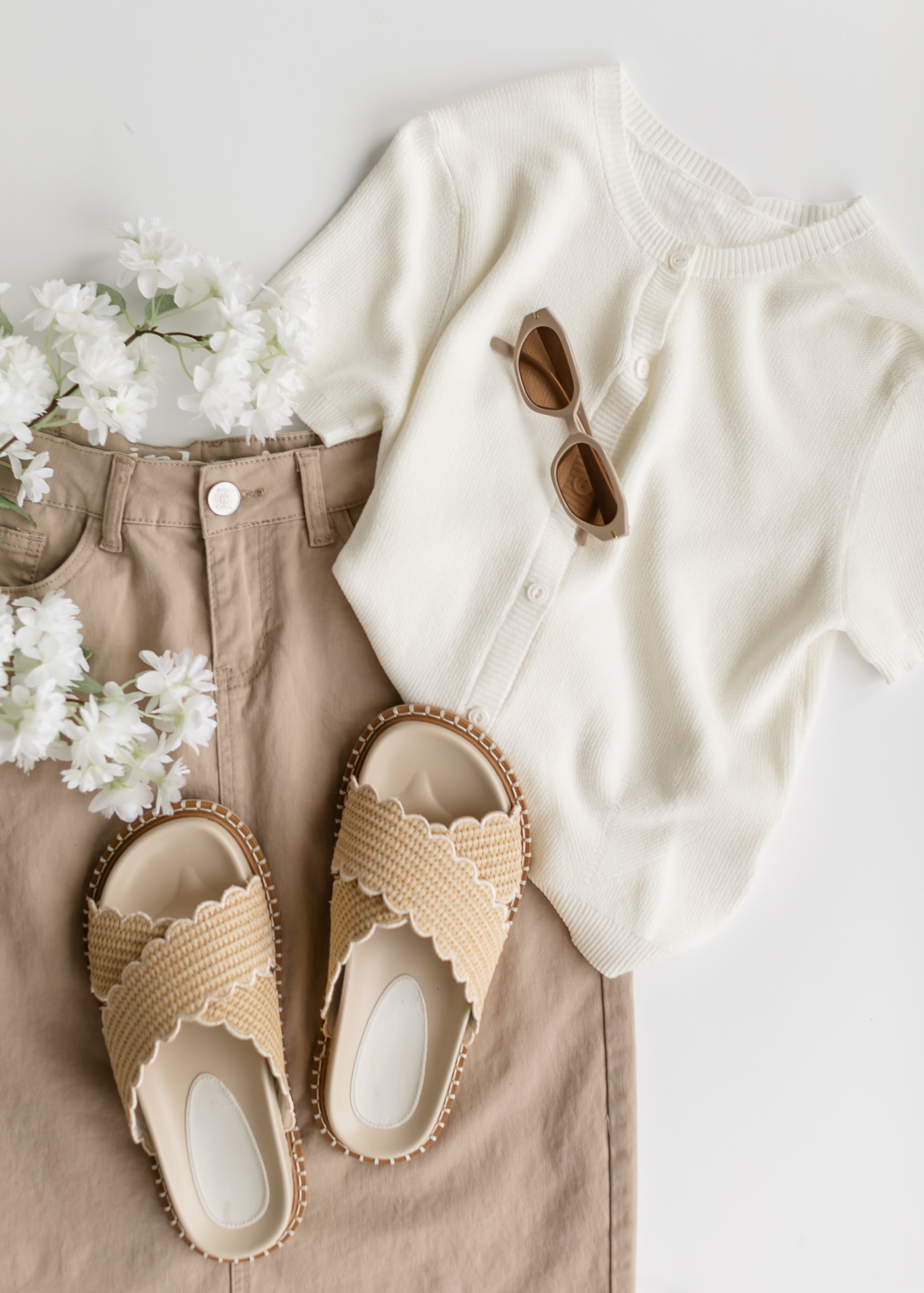 Jupe Midi en Jean Remi Simply Taupe
