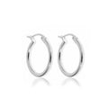 Boucle d'oreille créole huggie 14 mm en argent sterling