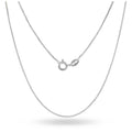 Collier en chaîne boîte unisexe en argent sterling de 0,8 mm