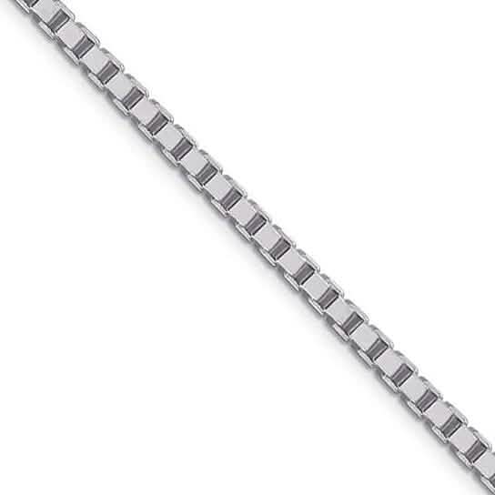 Collier en chaîne boîte unisexe en argent sterling de 0,8 mm