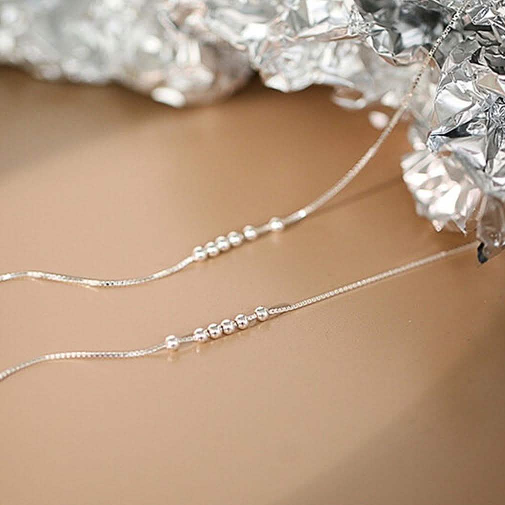 Bracelet à breloques perles et boules en argent sterling