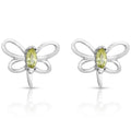 Boucles d'oreilles papillon en argent sterling